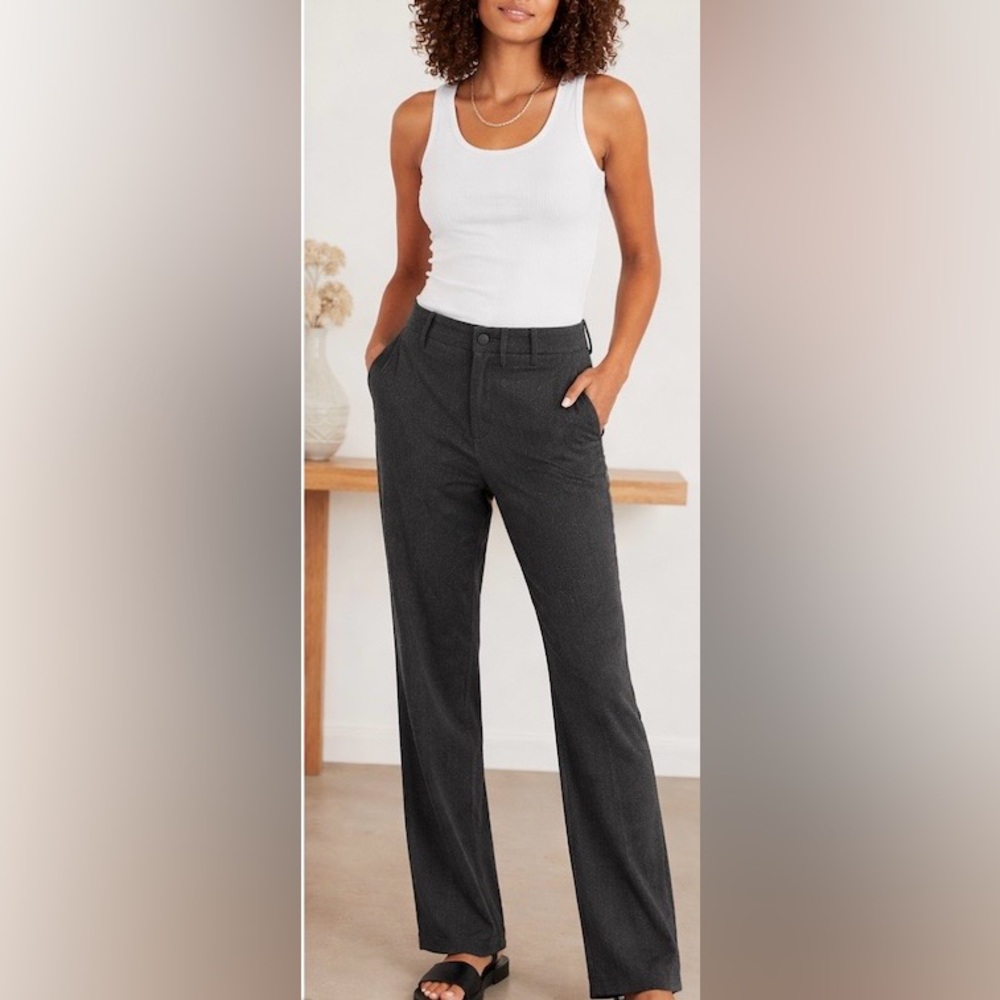 Neiman Marcus Charcoal Women's Pants